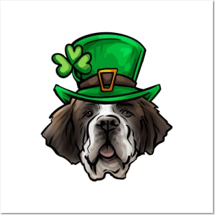 St Patricks Day St Bernard Posters and Art